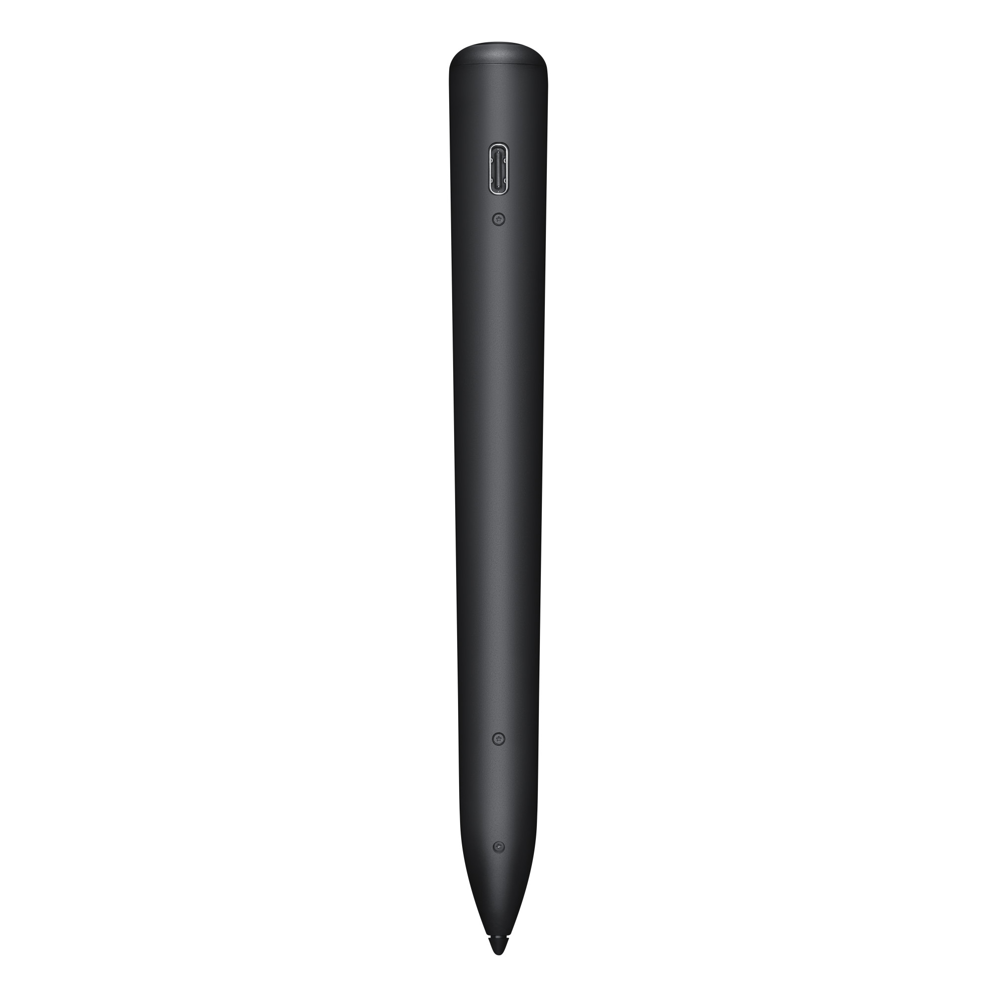 Порт Logitech Muse, USB-C и кнопка сопряжения расположены на корпусе рядом с закругленной верхней частью.